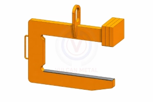 c hook for safe lifting of rolling mill rolls during handling