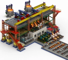 melt shop project plan for integrated steel production system