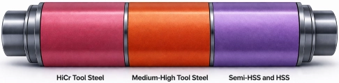 Sendzimir and Cluster Work Intermediate Forged Rolls