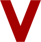 vulcan metal red letter v symbol representing company identity and fundamentals